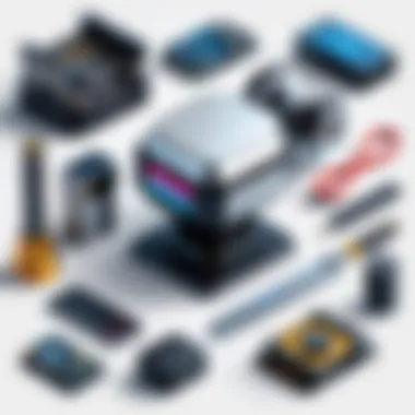 Essential Tools for Bot Development Illustration depicting various tools for server bot development
