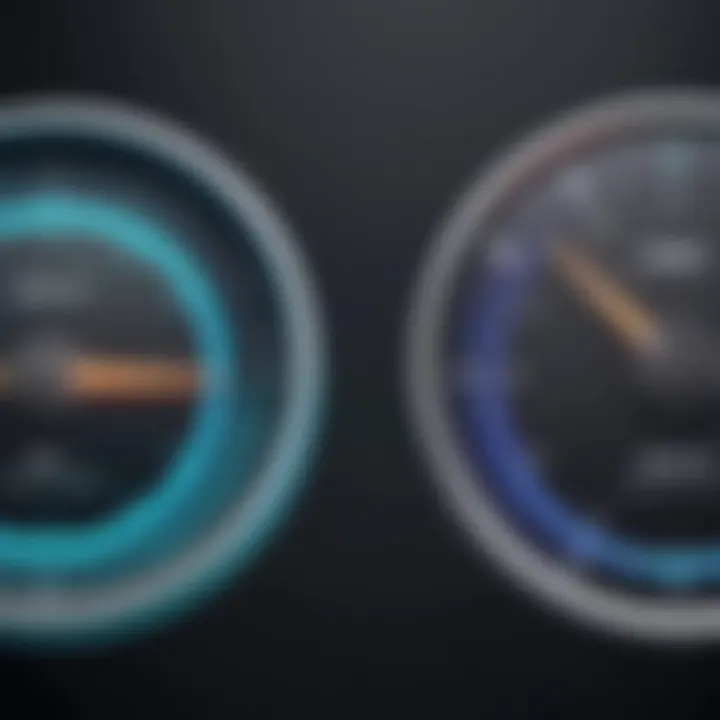 Speed Comparison Comparison of regular speed and slow motion video side by side