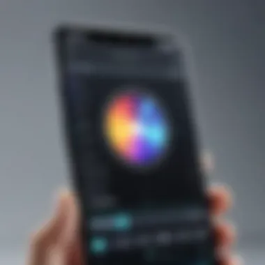 Editing App Interface User interface of a slow motion video editing app on Android