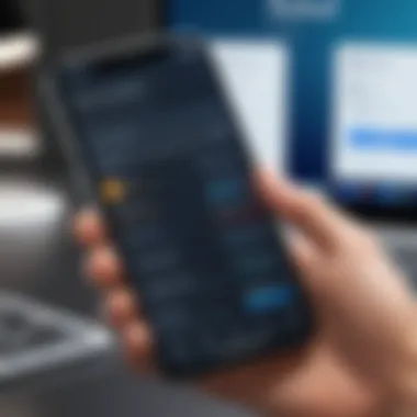 Choosing the Right Phone Number App from an App Store A user selecting a phone number app from an app store