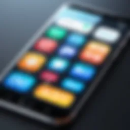 A smartphone displaying various phone number app icons