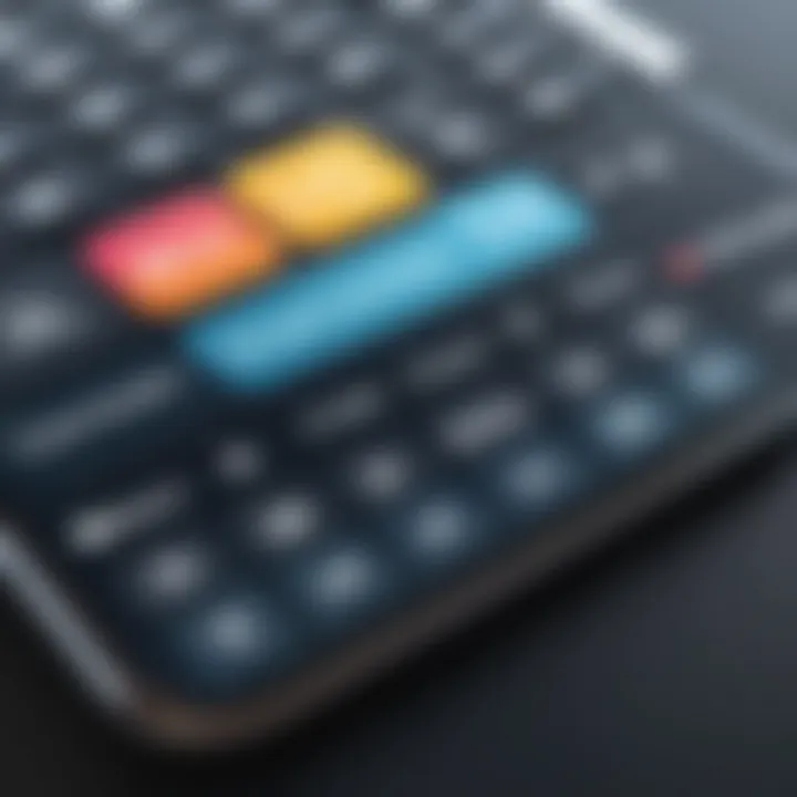 Comparison chart showcasing features of popular calculator apps