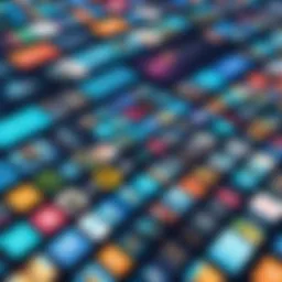 Digital marketplace showcasing various game titles