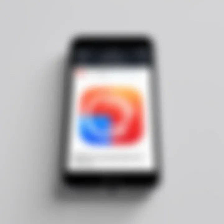 Illustration of an ad blocking tool on an iPhone screen