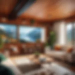 Cozy vacation rental interior showcasing unique decor
