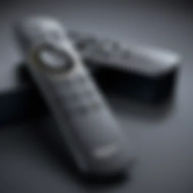 Functionality features of the Amazon Fire TV Stick remote highlighted