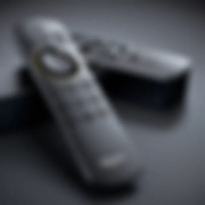 Functionality features of the Amazon Fire TV Stick remote highlighted