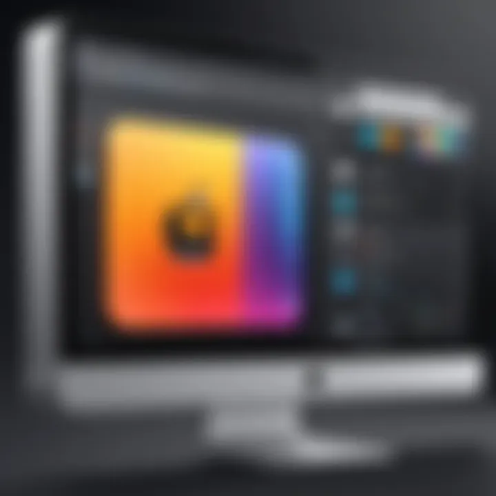 Illustration showcasing customization options available in the Mac toolbar.