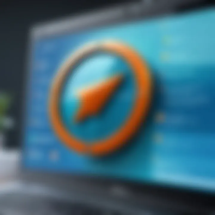 User interface of popular antivirus program