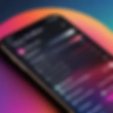 Navigating App Settings for Integration A screenshot highlighting app settings for Apple Music and Instagram.