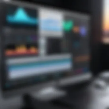 Audio editing software demonstrating features