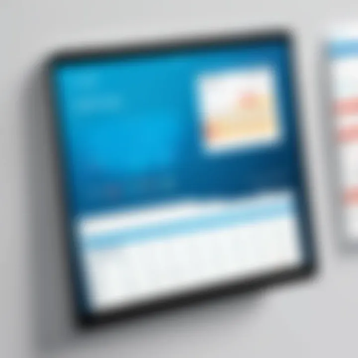 Calendar with reminders and notifications marked