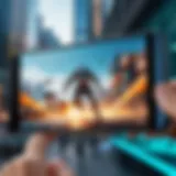 Dynamic action scene from a popular Android game