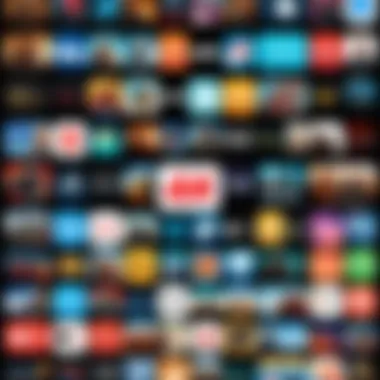 Collage of popular movie streaming apps