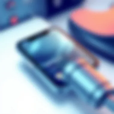 User interface of a popular recording app