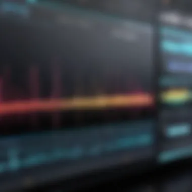 A visually striking audio waveform representing sound editing techniques