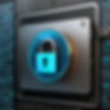 Data encryption feature on backup software