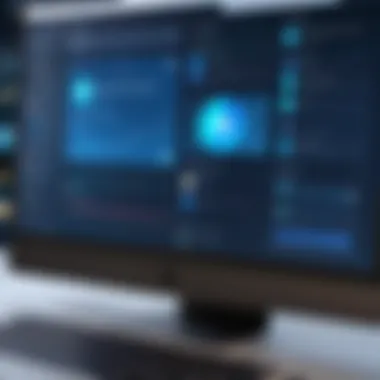 User interface of popular backup software