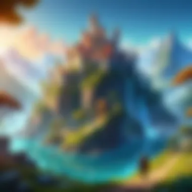 Explore the Fantasy Realm An engaging fantasy world from a free adventure game.