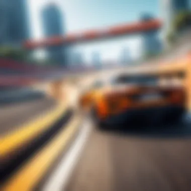 Adrenaline Rush in Racing A thrilling racing game featuring vibrant tracks.