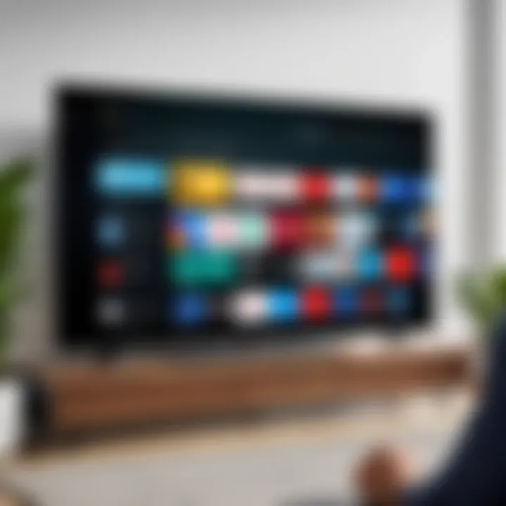 Customizing Your Google TV Experience A user navigating through settings to customize Google TV experience.