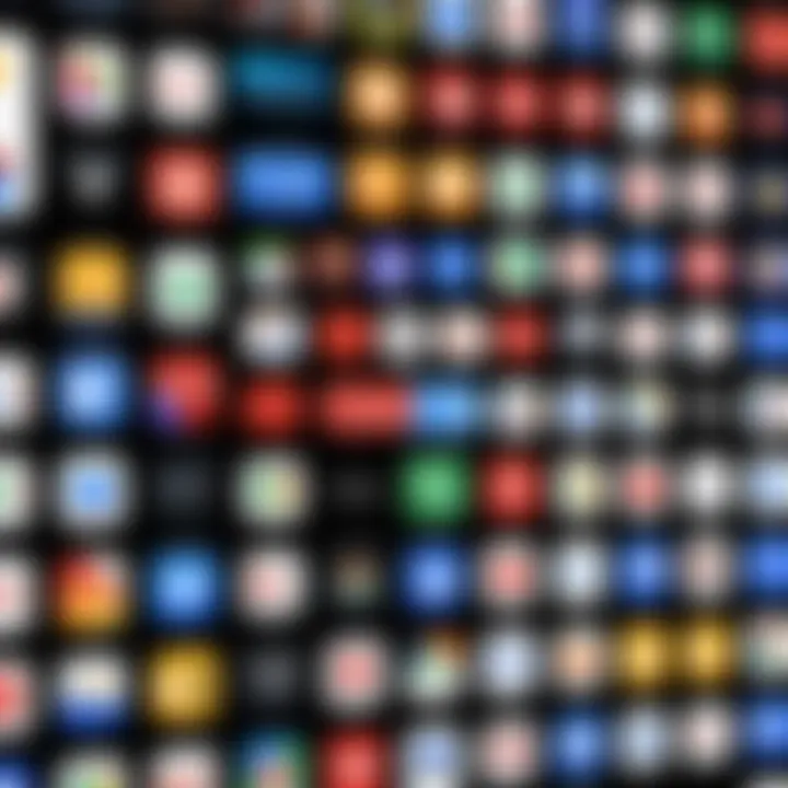 Exploring Google TV Applications A visually appealing interface showcasing various Google TV apps.