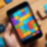 Engaging puzzle game interface on iPhone