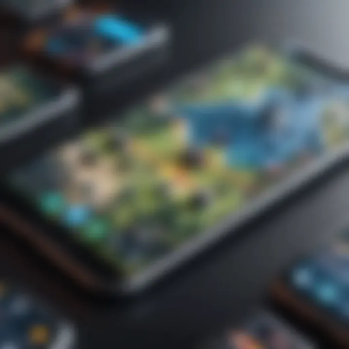 A close-up of a mobile screen displaying a tactical game