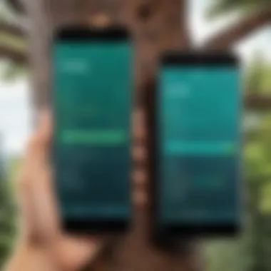 Comparison of Free and Premium Apps Comparison chart of free vs premium tree identification apps