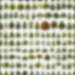 Detailed illustration showcasing diverse tree species