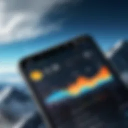 User interface of a premium weather app