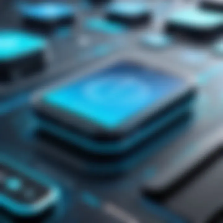 A futuristic depiction of Bluetooth technology trends and innovations