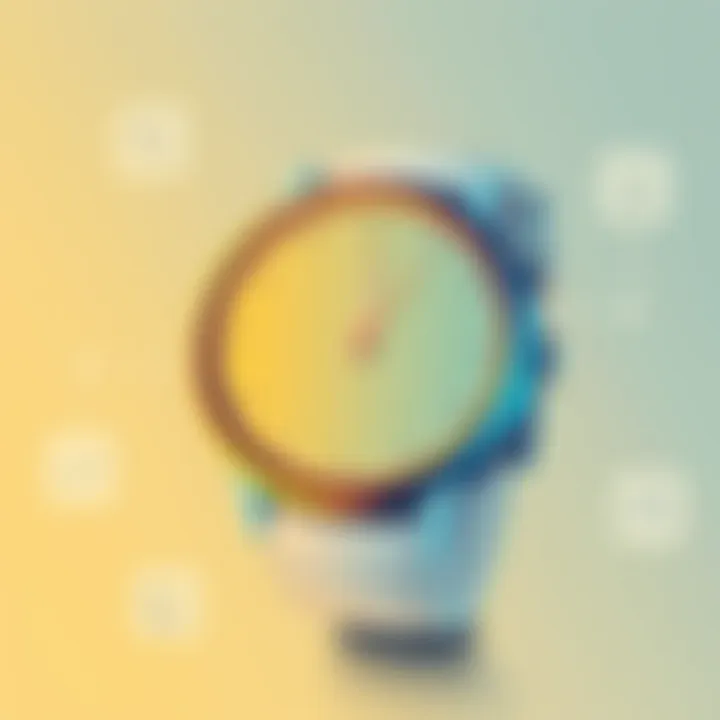 User-friendly interface of Bolt Smart Watch during fitness tracking