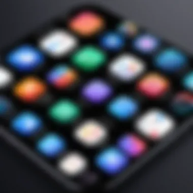 A visual representation of various call applications available on iOS devices.