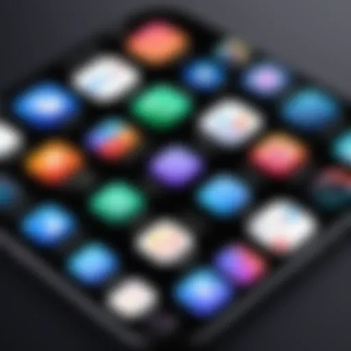A visual representation of various call applications available on iOS devices.