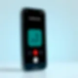 iPhone displaying call recording feature