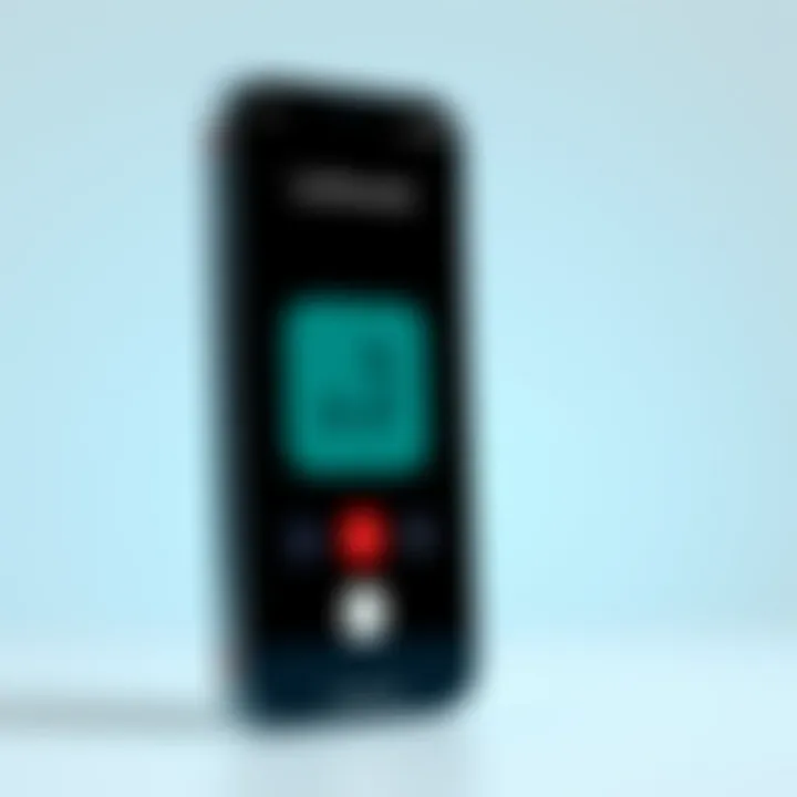 Exploring Call Recording Feature on iPhone iPhone displaying call recording feature