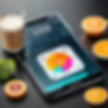 Features Comparison of Calorie Tracking Apps Diagram illustrating features of various calorie tracking apps