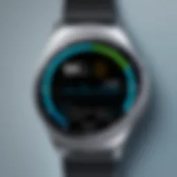Samsung smartwatch showcasing health monitoring features
