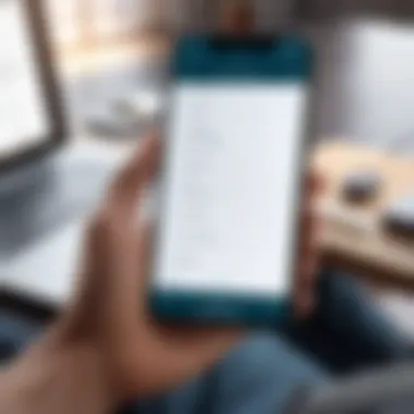 Capturing Audio Notes in a Quiet Setting A user capturing audio notes in a quiet setting