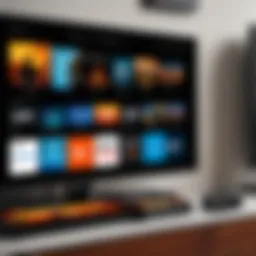 User interface of Fire TV showcasing casting options