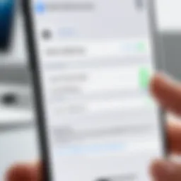 Apple ID settings on iPhone screen