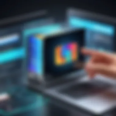 Illustration of Transferring Large Video Files Large video file transfer illustration
