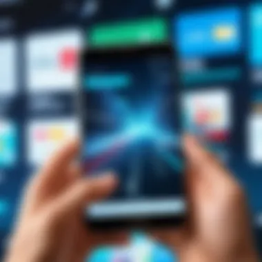 User Experience with Video Transmission Application User navigating a video sharing application