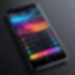 A smartphone displaying a popular music player application interface.