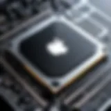 Performance metrics comparison chart of Intel and Apple Silicon processors