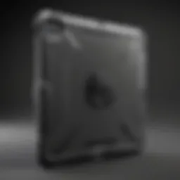 Close-up view of OtterBox iPad 11 inch case showcasing its rugged exterior