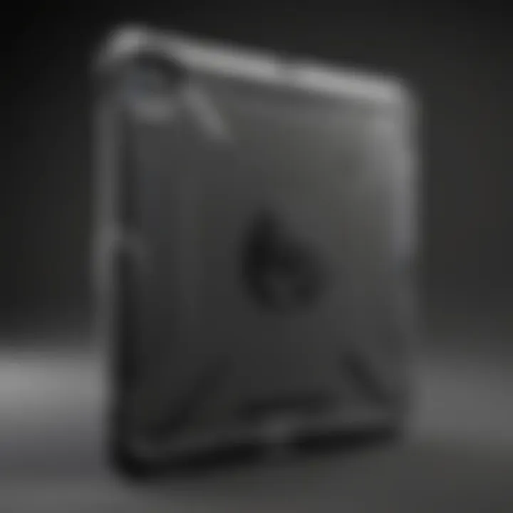 Close-up view of OtterBox iPad 11 inch case showcasing its rugged exterior