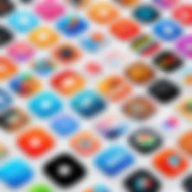 A vibrant collection of various iMessage text stickers showcasing unique designs and themes.