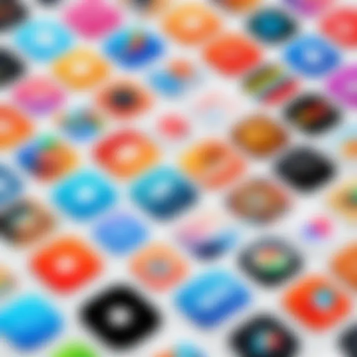 A vibrant collection of various iMessage text stickers showcasing unique designs and themes.